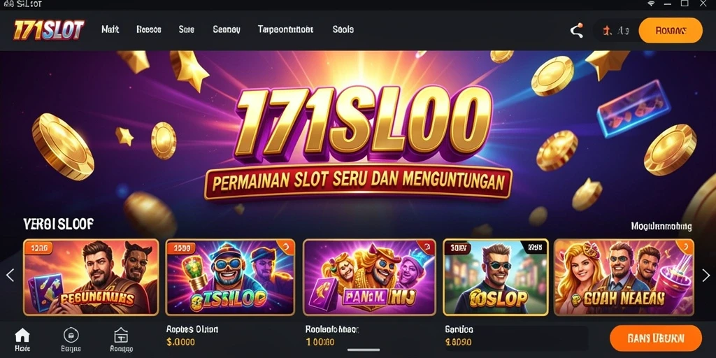 Tampak antarmuka permainan slot yang menampilkan grafik menarik.