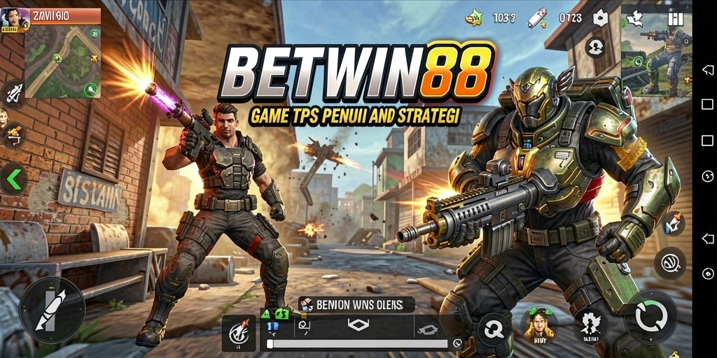 Tampilan aksi seru di BETWIN88 dengan gameplay TPS mendebarkan.