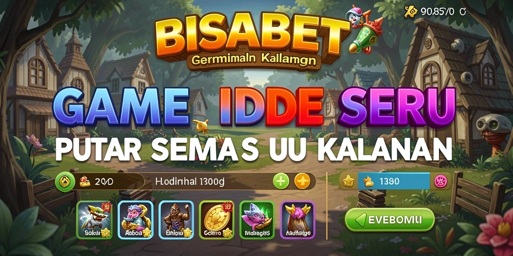 Tampilan gameplay menarik dari BISABET yang menunjukkan mekanika idle.