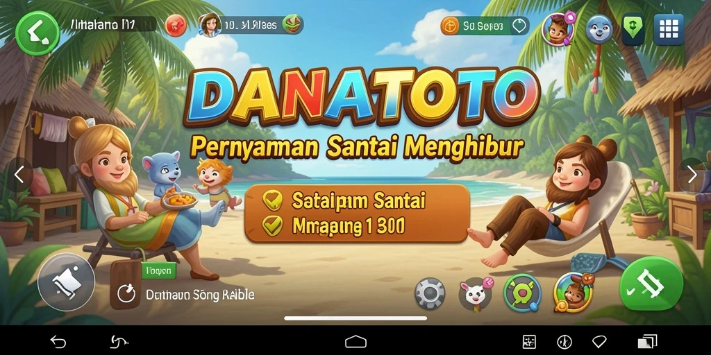 Tampilan gameplay seru dan menantang dari DANATOTO.