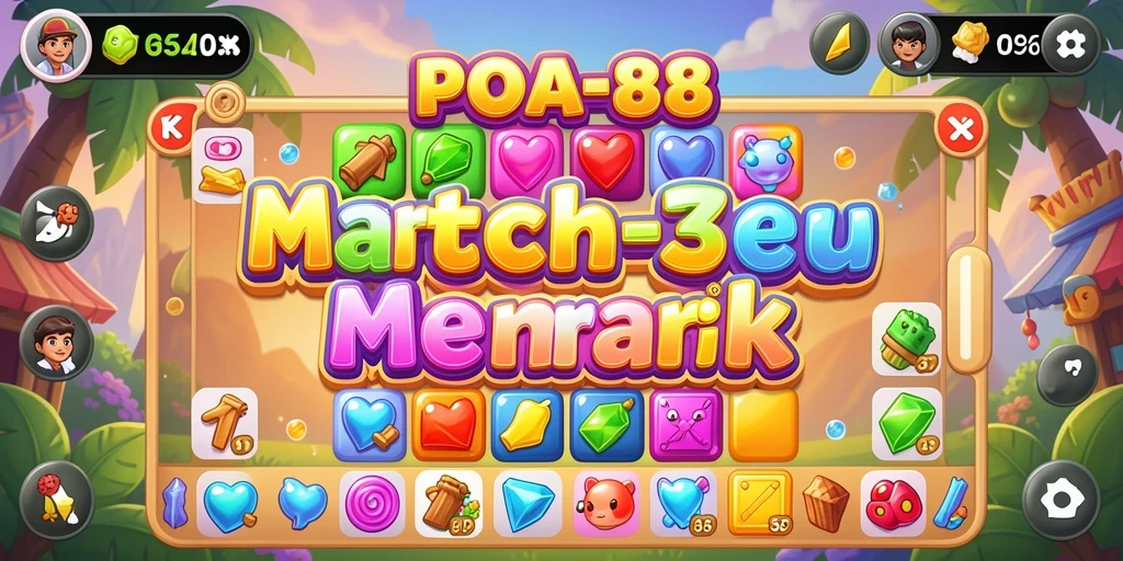Tampilan gameplay POA88 yang menantang dan penuh warna.