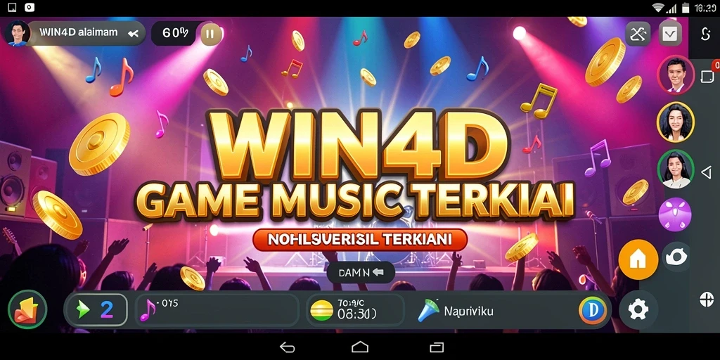 Tampilan gameplay WIN4D yang interaktif dan penuh warna.