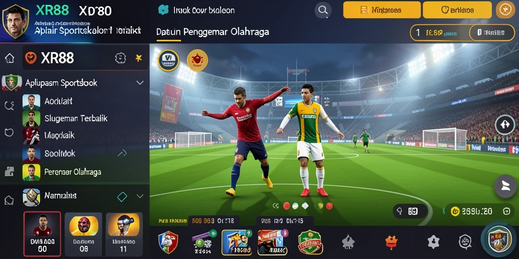 Screenshot XR88 menampilkan gameplay taruhan olahraga yang menarik.